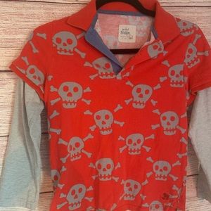 Mini boden boys skull shirt